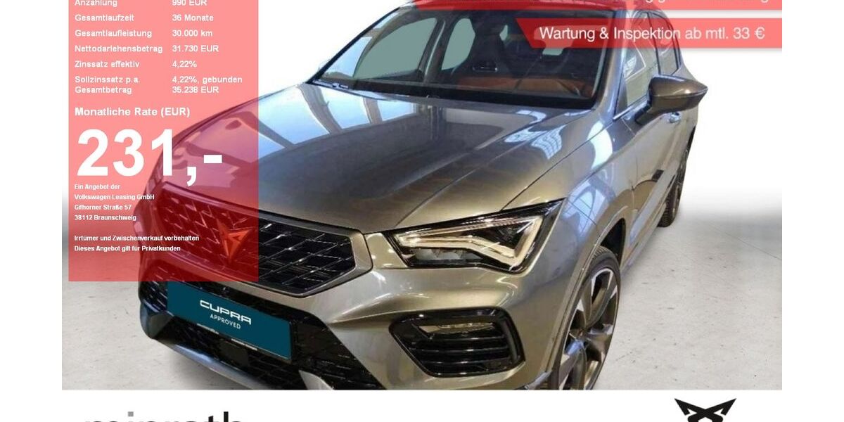 Cupra Ateca 20.196 km 31.230 &euro; Moers-Hülsdonk 47441