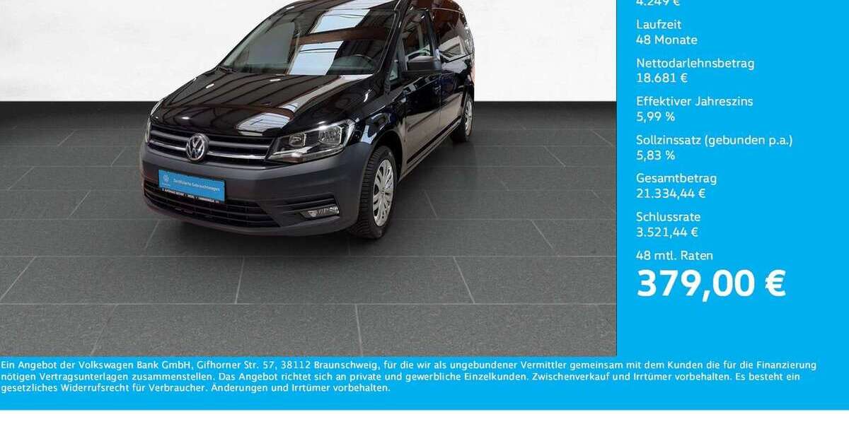 VW Caddy 98.335 km 22.930 &euro; Wesel 46485