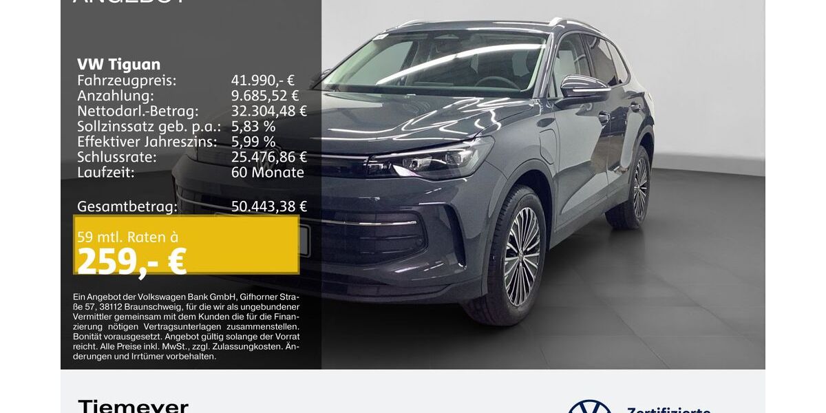 VW Tiguan 6.999 km 41.990 &euro; Bochum 44892