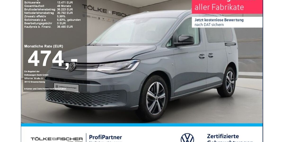 VW Caddy 10.499 km 37.599 &euro; Krefeld 47805