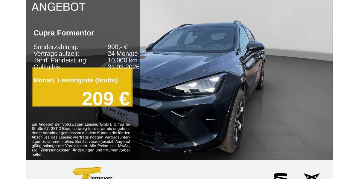 Cupra Formentor 21.912 km 32.680 &euro; Recklinghausen 45663
