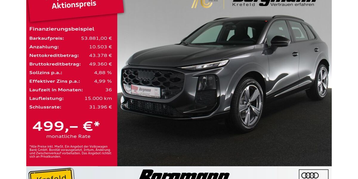 Audi Q3 1.010 km 53.881 &euro; Krefeld 47803