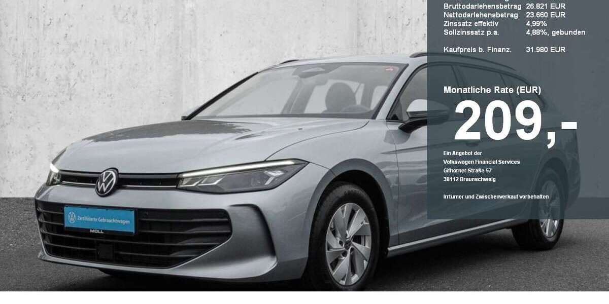 VW Passat 8.750 km 31.980 &euro; Düsseldorf 40474