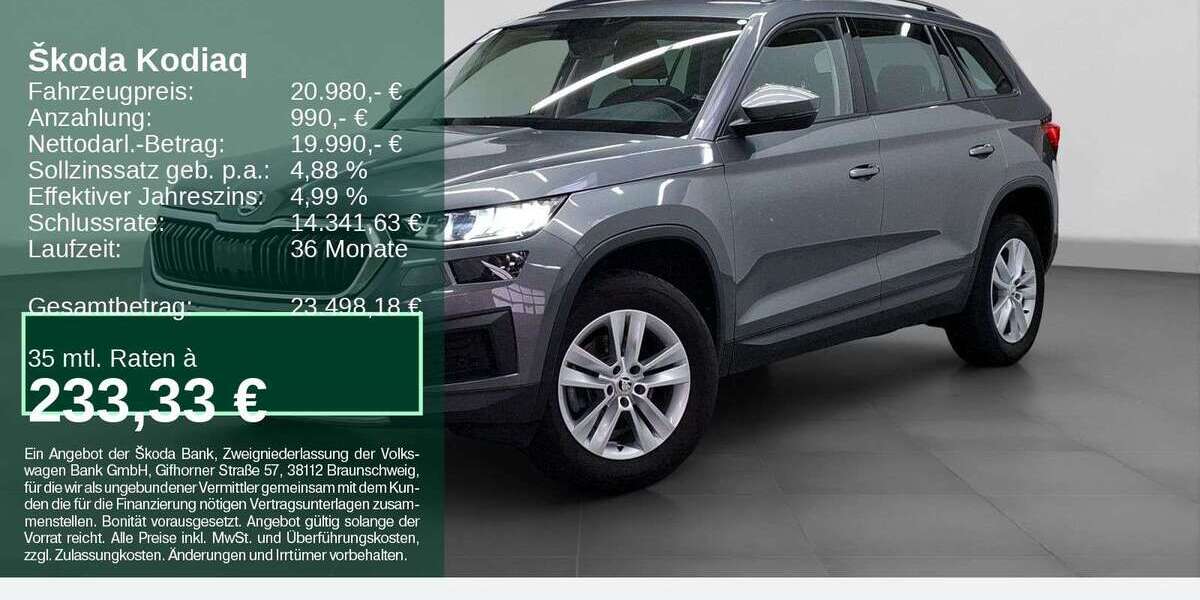 Skoda Kodiaq 100.323 km 20.980 &euro; Bochum 44809