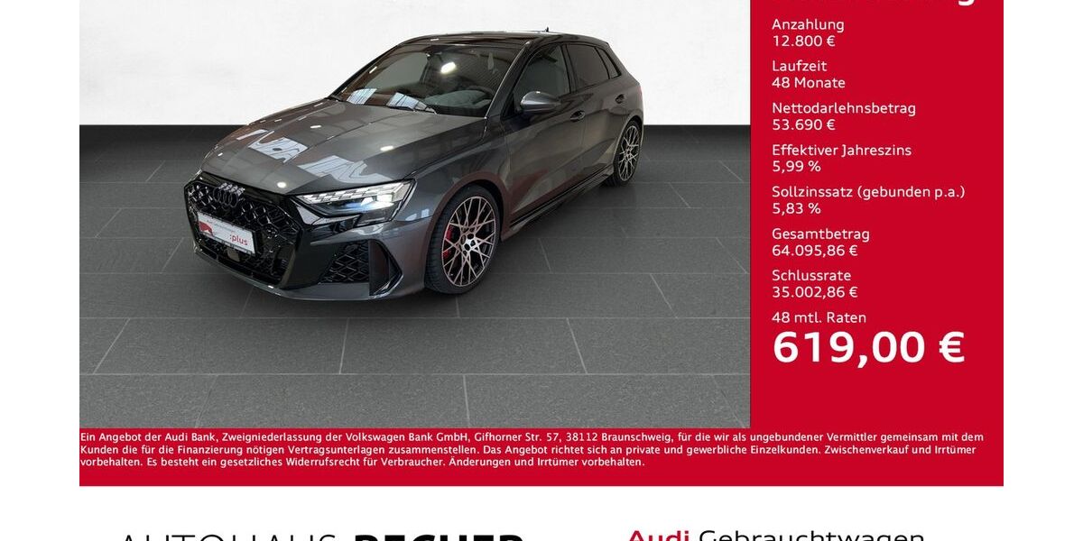 Audi RS3 9.737 km 66.490 &euro; Wesel 46485