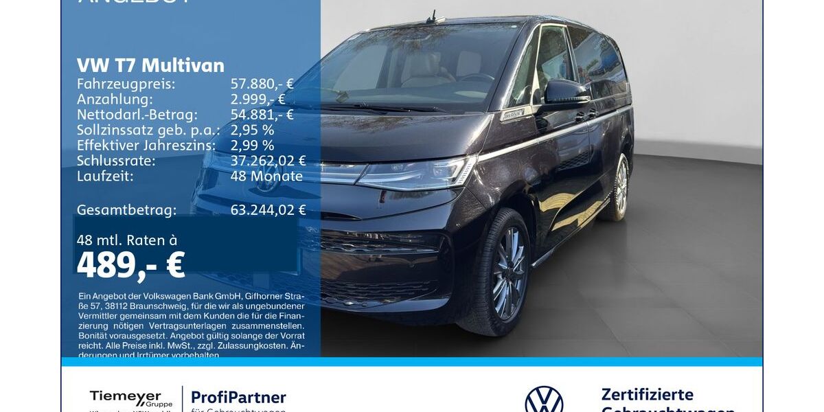 VW T7 Multivan 21.597 km 57.350 &euro; Recklinghausen 45663