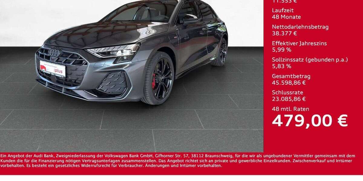 Audi A3 2.000 km 49.930 &euro; Wesel 46485