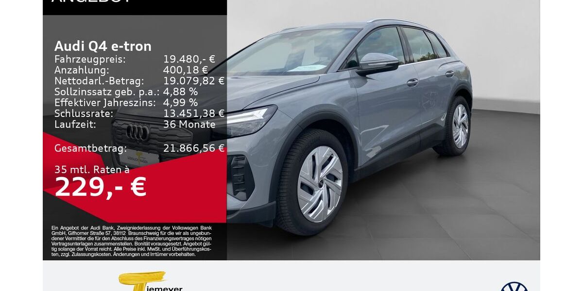 Audi Q4 e-tron 68.085 km 19.480 &euro; Bochum 44892