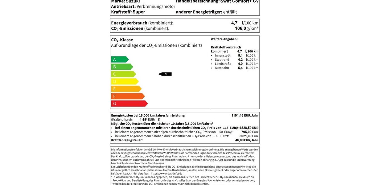 Suzuki Swift Comfort+ CVT Hybrid +Navi+Klimaauto.+ 5.489 km 20.490 &euro; Meerbusch 40667