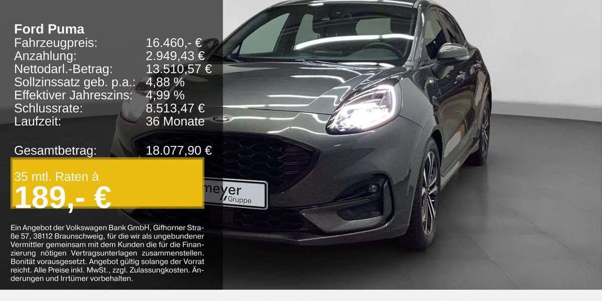 Ford Puma 40.010 km 16.460 &euro; Bochum 44809