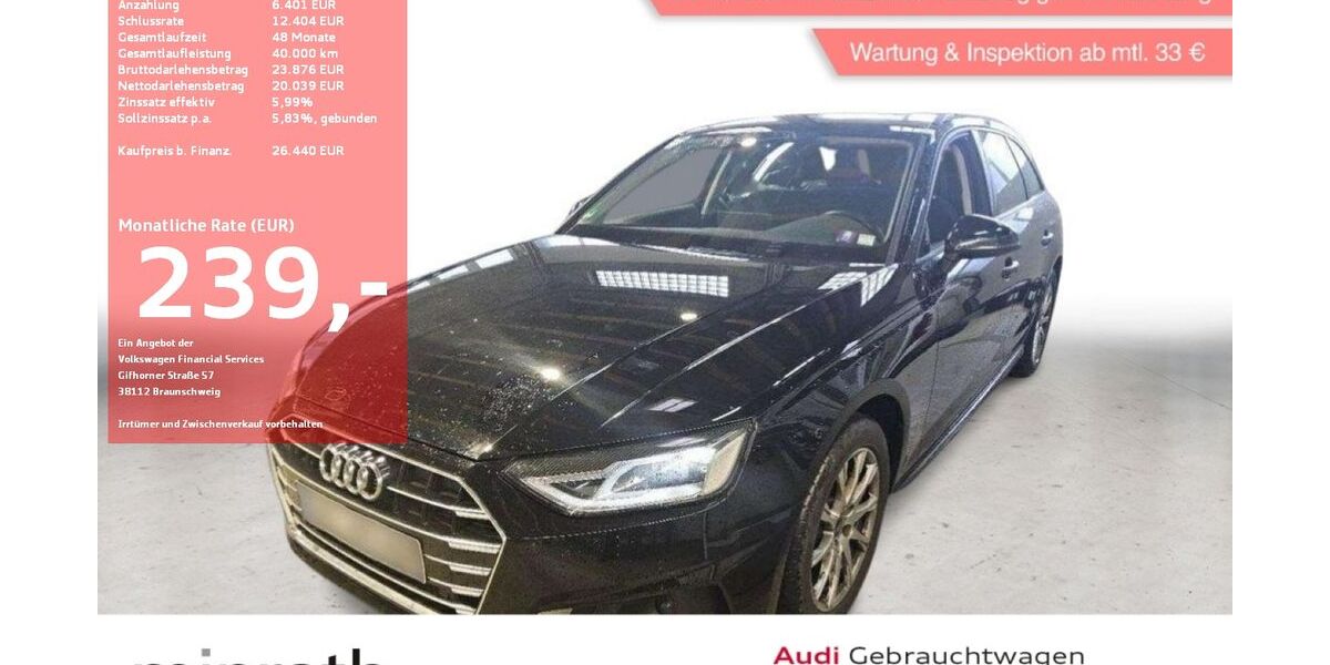Audi A4 65.826 km 26.440 &euro; Moers-Hülsdonk 47441