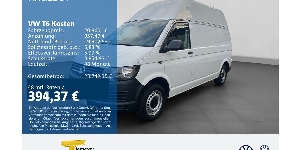 VW T6 Transporter 41.484 km 20.860 &euro; Gelsenkirchen 45888