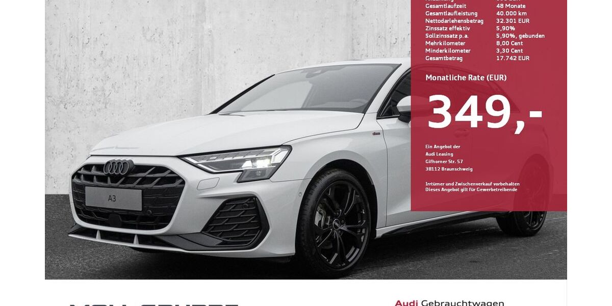 Audi A3 10.000 km 41.490 &euro; Düsseldorf 40549