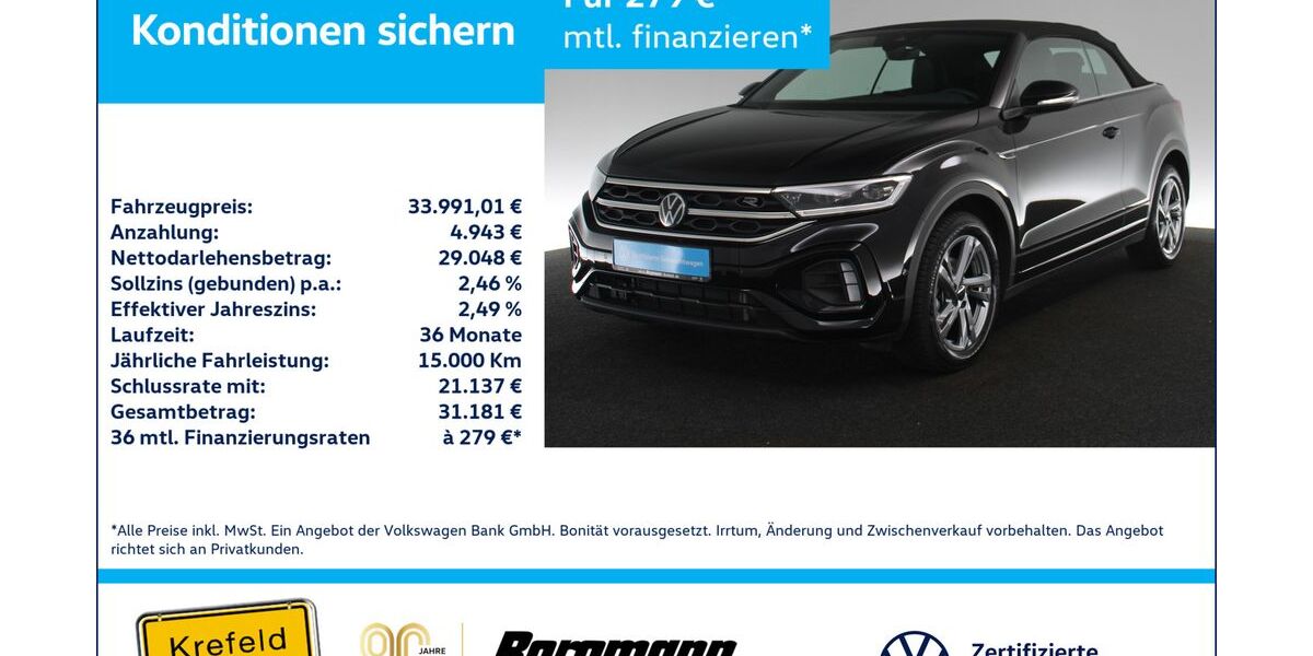 VW T-Roc 21.880 km 33.991 &euro; Krefeld 47803